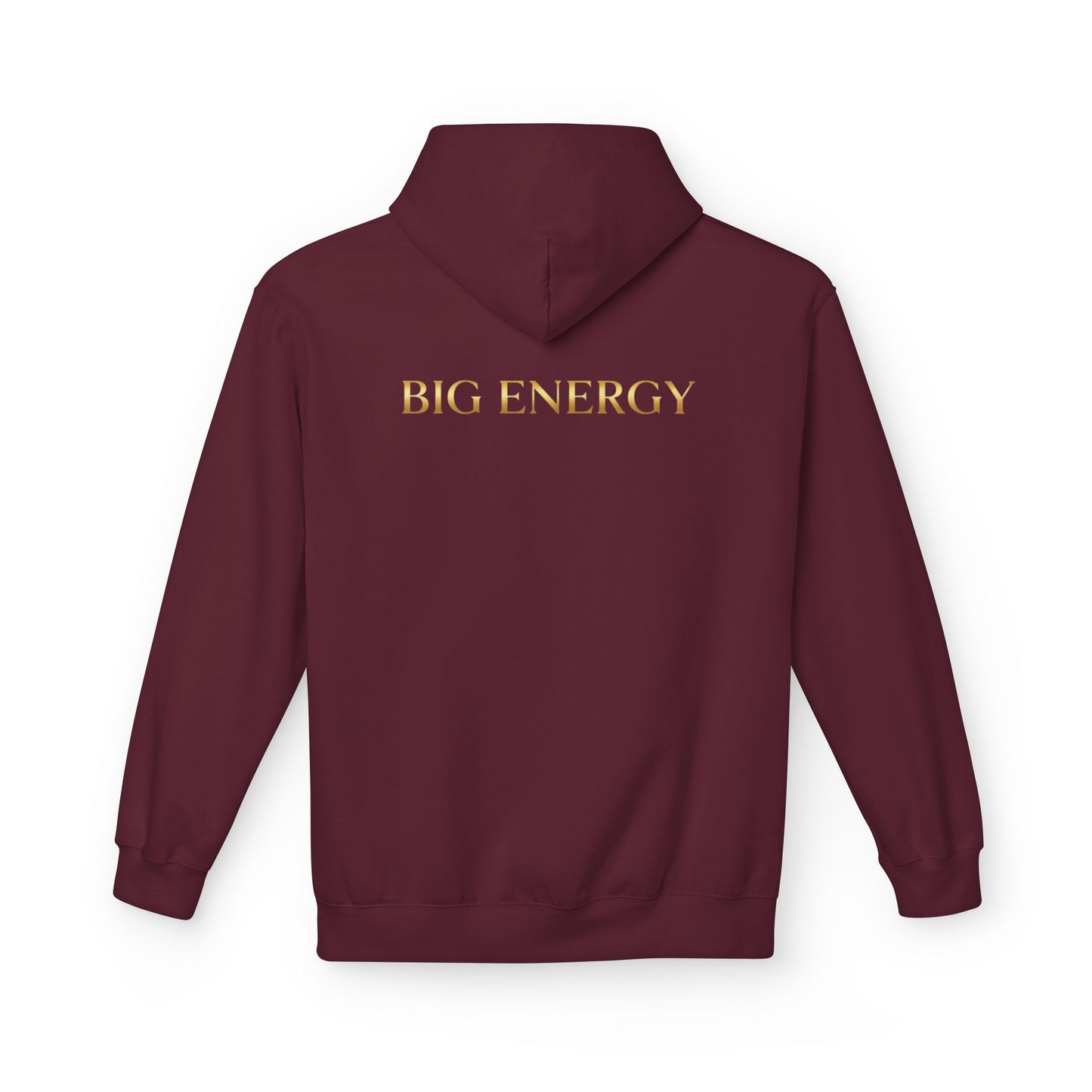 Big Energy Hoodie — Golden Flower of Life Spiritual Graphic Sweatshirt