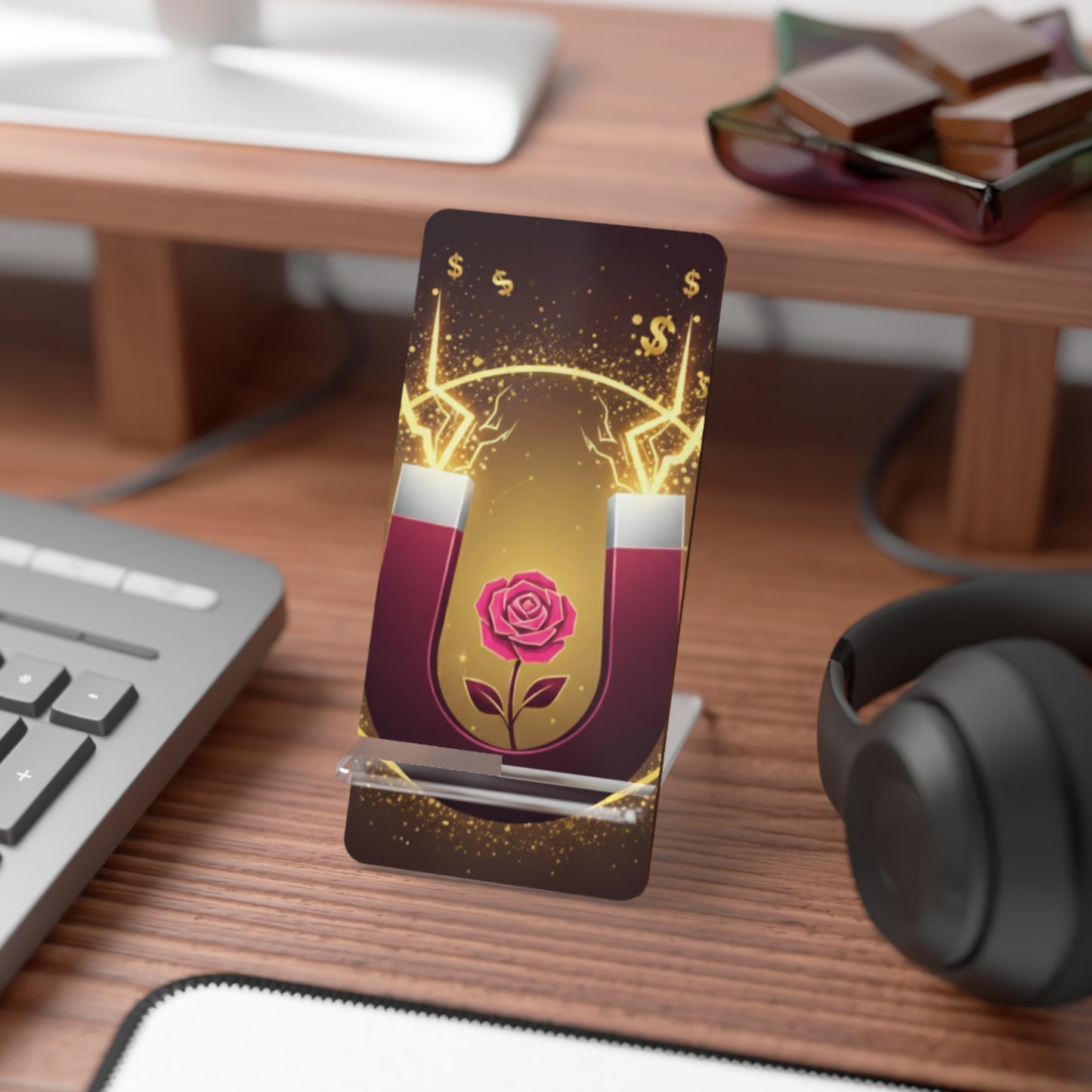 Big Energy Phone Stand — Decorative Mobile Display Stand for Smartphones