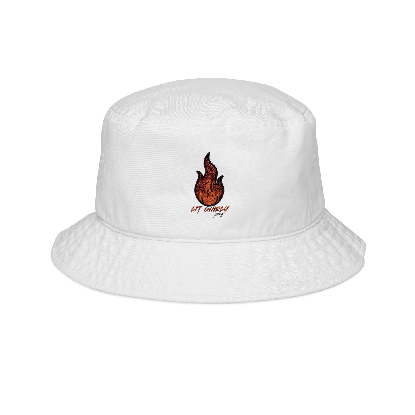 Lit Ghirly Collection - Embroidered Bucket Hat — 'Ghirly Gang' Stylish Cotton Sun Hat