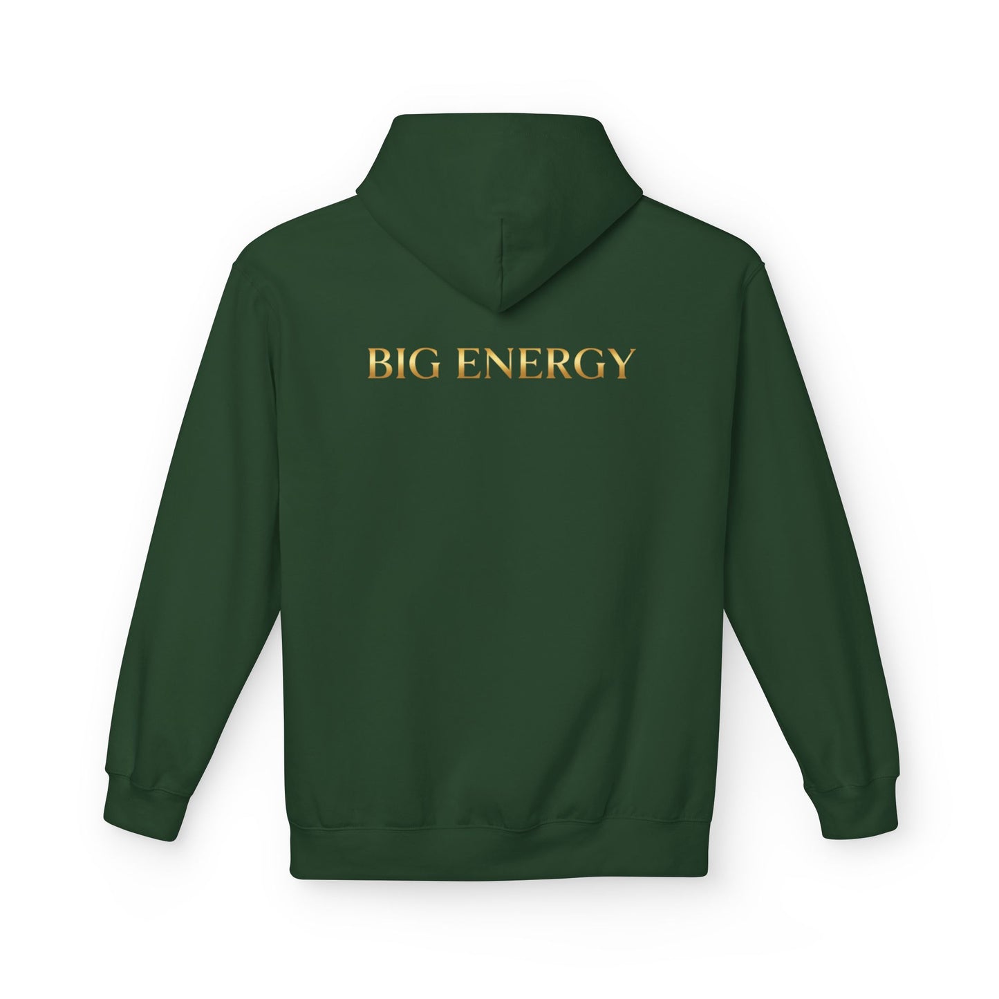 Big Energy Hoodie — Golden Flower of Life Spiritual Graphic Sweatshirt