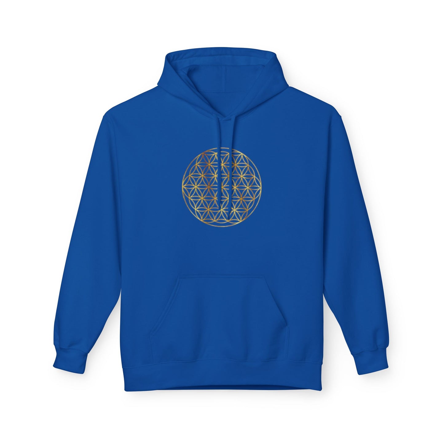 Big Energy Hoodie — Golden Flower of Life Spiritual Graphic Sweatshirt
