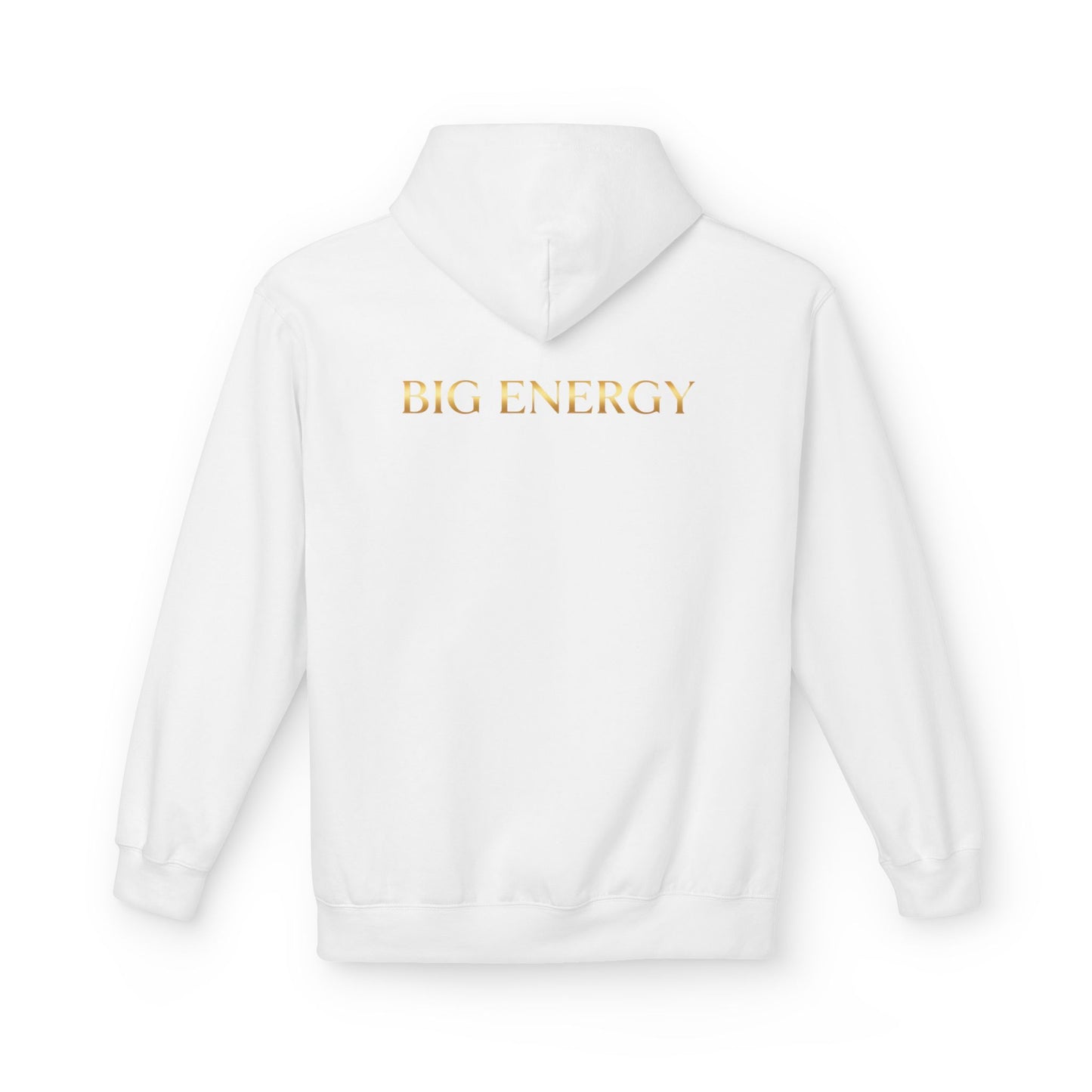 Big Energy Hoodie — Golden Flower of Life Spiritual Graphic Sweatshirt
