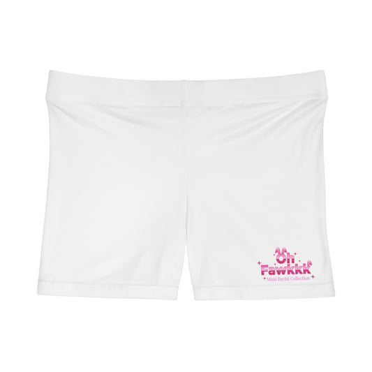 MiMi Baybii Collection - Oh Fawkkk Women's Shorts — Cute Pink Bunny Graphic Activewear