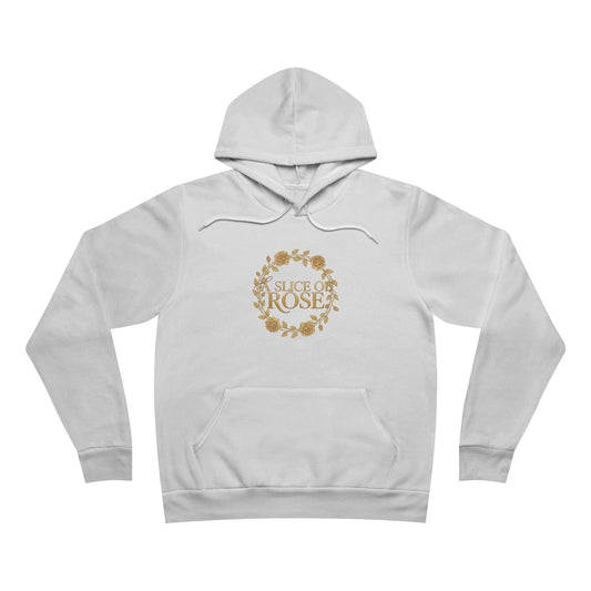 Slice of Rose Circle Hoodie — Gold Floral "A Single Rose" Pullover