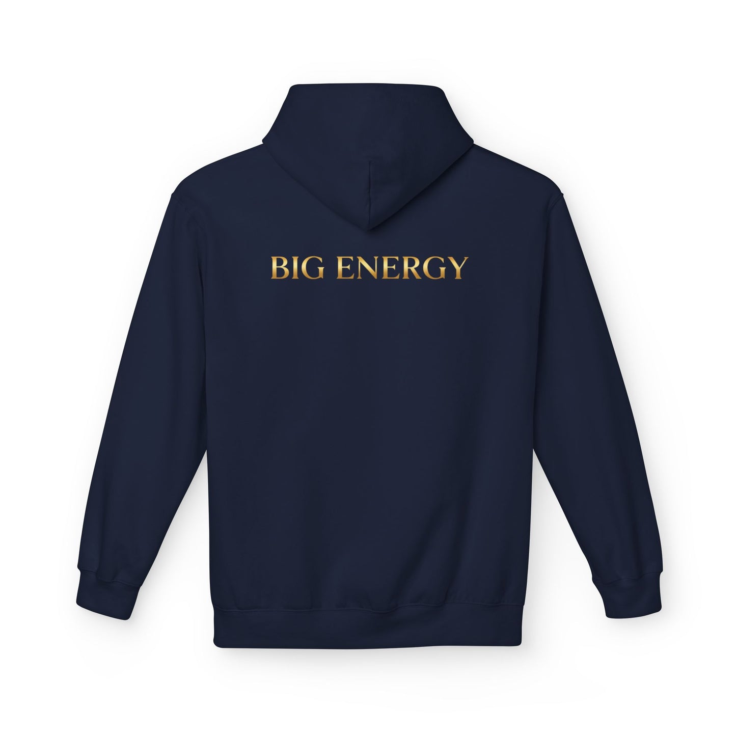 Big Energy Hoodie — Golden Flower of Life Spiritual Graphic Sweatshirt