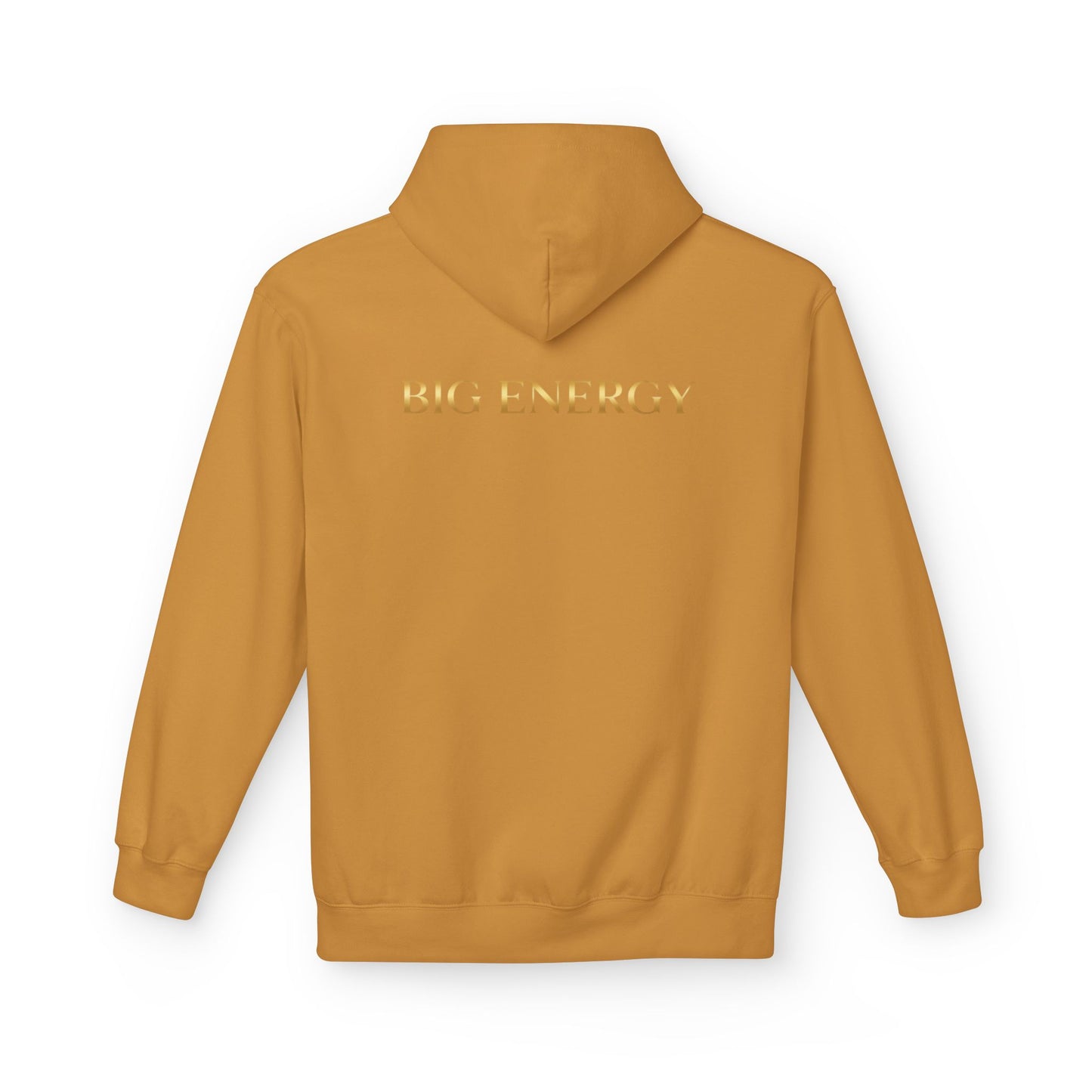 Big Energy Hoodie — Golden Flower of Life Spiritual Graphic Sweatshirt