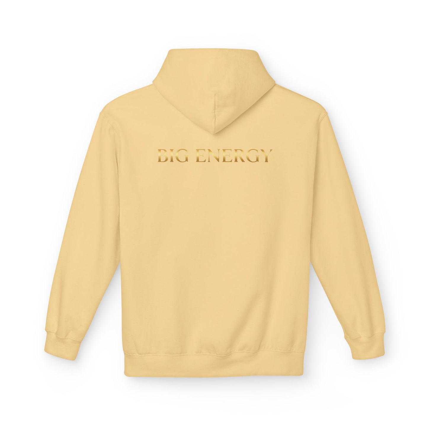 Big Energy Hoodie — Golden Flower of Life Spiritual Graphic Sweatshirt