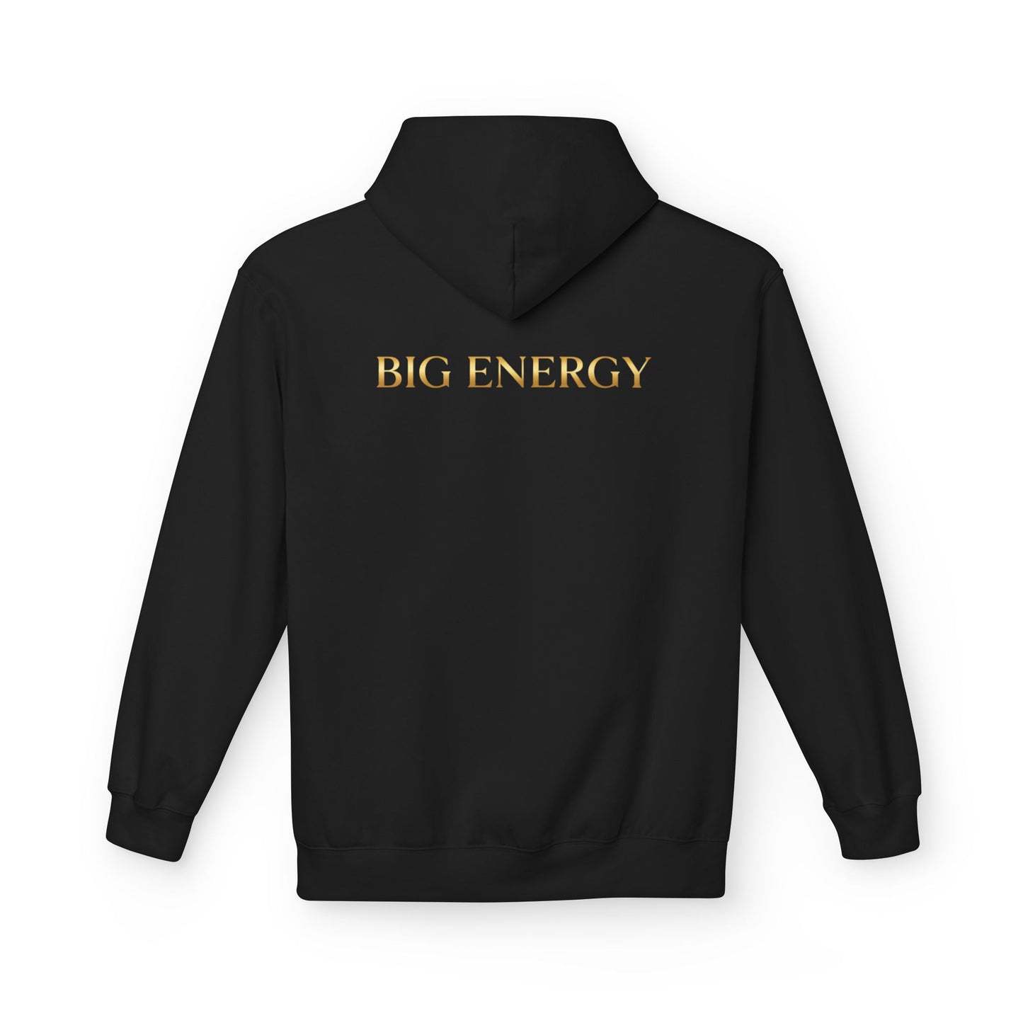Big Energy Hoodie — Golden Flower of Life Spiritual Graphic Sweatshirt