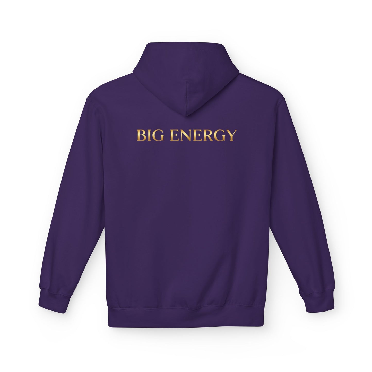 Big Energy Hoodie — Golden Flower of Life Spiritual Graphic Sweatshirt